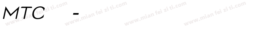 MTC 字体字体转换